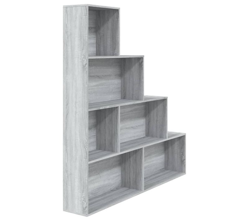 Armoire À Livres Sonoma Gris 155x24x160 Cm