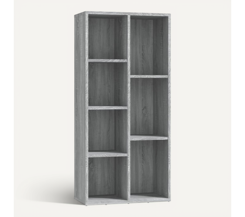 Armoire À Livres Sonoma Gris 50x25x106 Cm