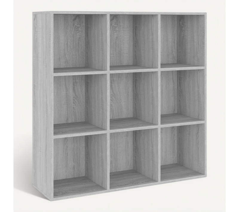 Armoire À Livres Sonoma Gris 98x29x97,5 Cm
