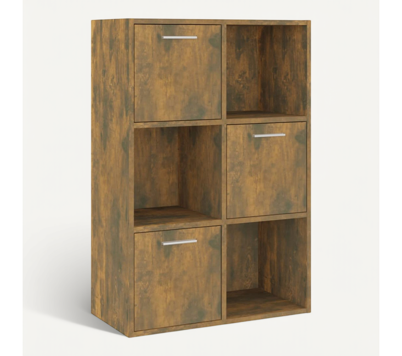 Armoire De Rangement Chêne Fumé 60x29,5x90 Cm