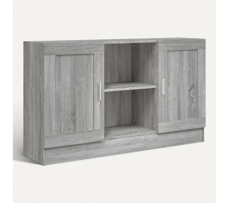 Buffet Sonoma Gris 120x30,5x70 Cm Bois Contreplaqué