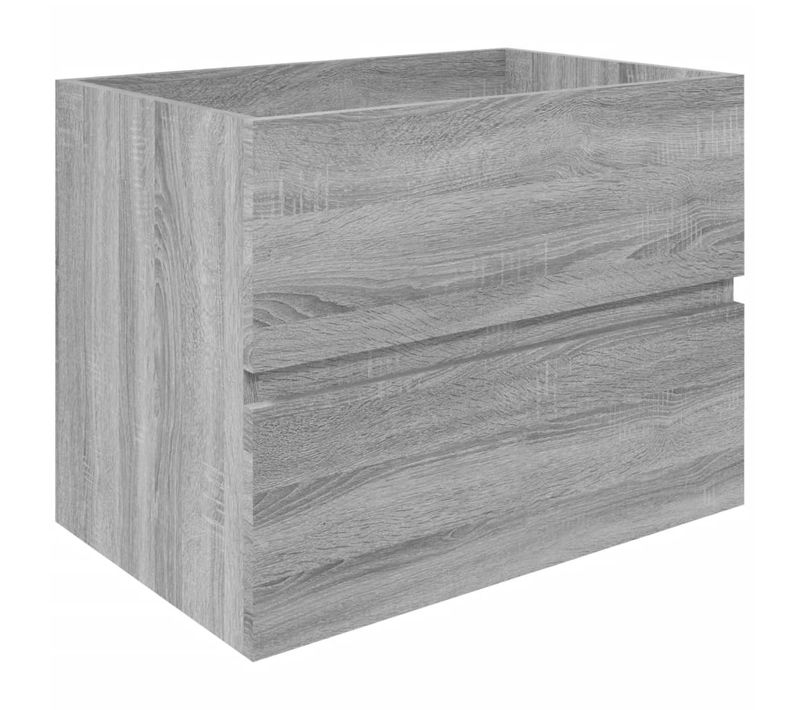 Meuble Sous-Vasque Sonoma Gris 60x38,5x45 Cm Bois D'ingénierie
