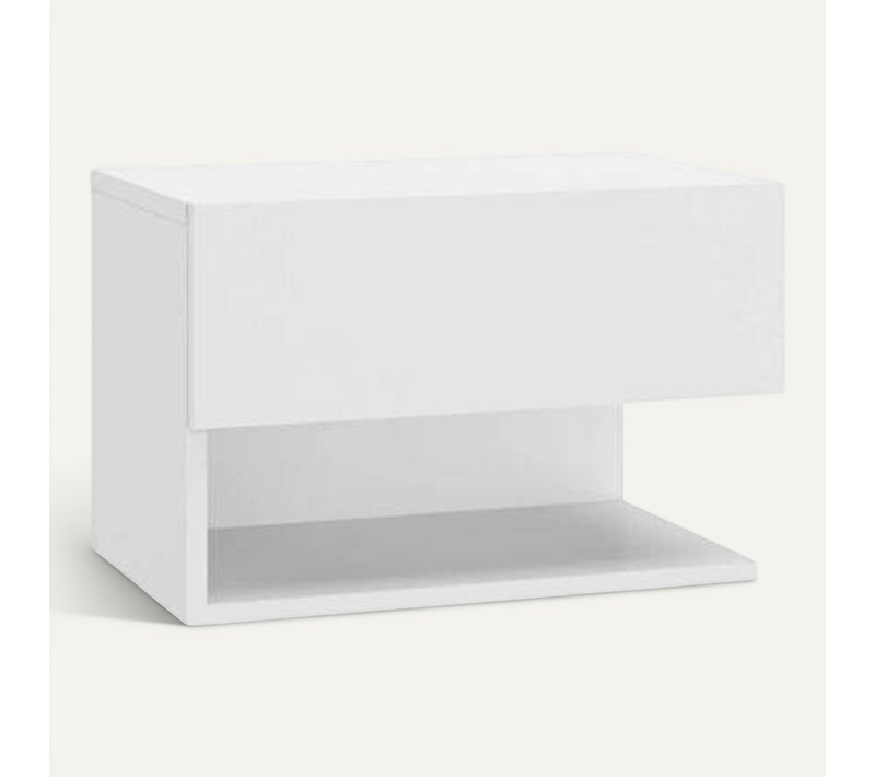 Table De Chevet Murale Blanc
