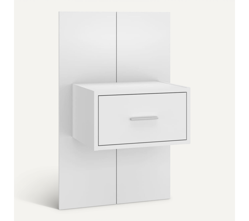 Table De Chevet Murale Blanc