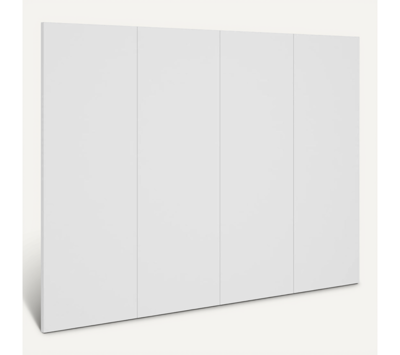 Tête De Lit Blanc 120x1,5x80 Cm Bois Contreplaqué