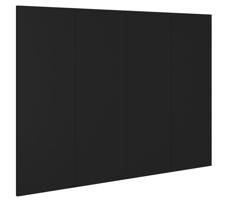 Tête De Lit Noir 120x1,5x80 Cm Bois Contreplaqué