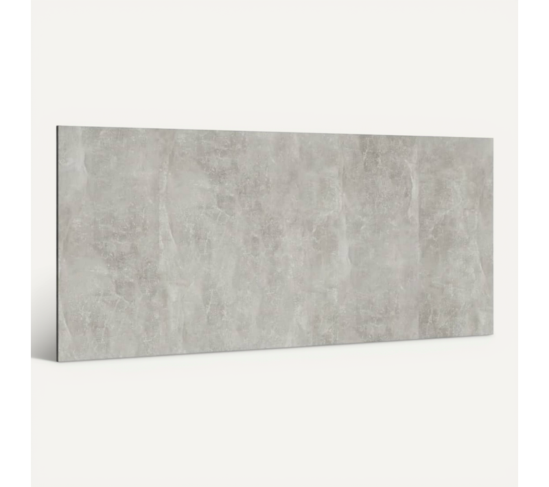 Tête De Lit Gris Béton 200x1,5x80 Cm Bois Contreplaqué