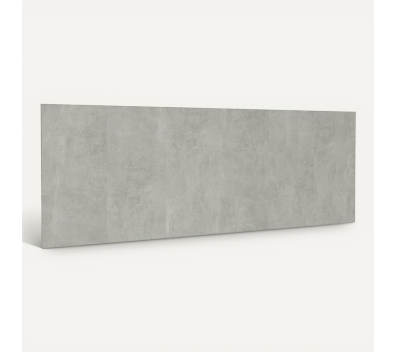 Tête De Lit Murale Gris Béton 240x1,5x80 Cm Bois Contreplaqué