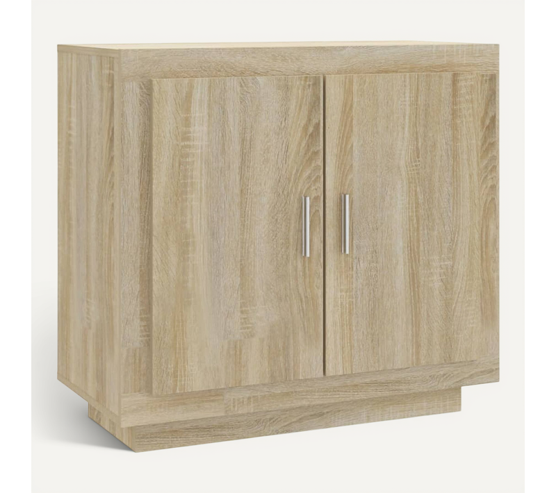 Buffet Chêne Sonoma 80x40x75 Cm Bois Contreplaqué