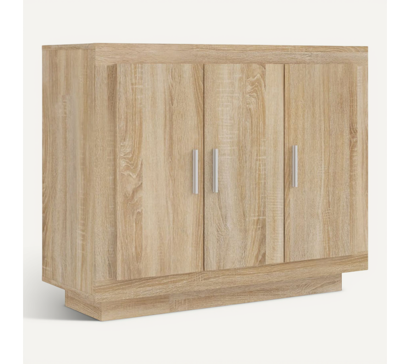 Buffet Chêne Sonoma 92x35x75 Cm Bois Contreplaqué
