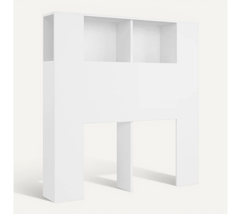 Armoire À Tête De Lit Blanc 100x18,5x102,5 Cm