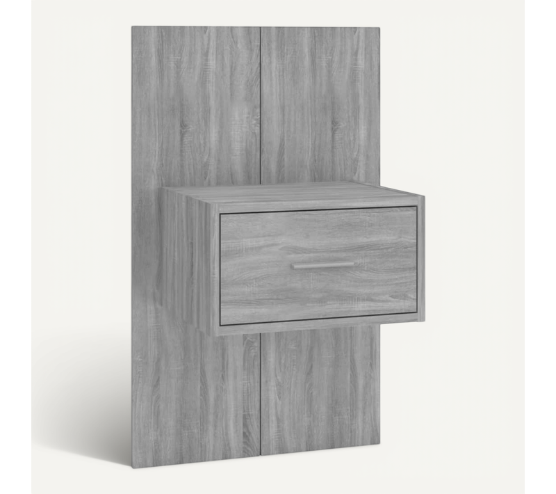 Table De Chevet Murale Sonoma Gris