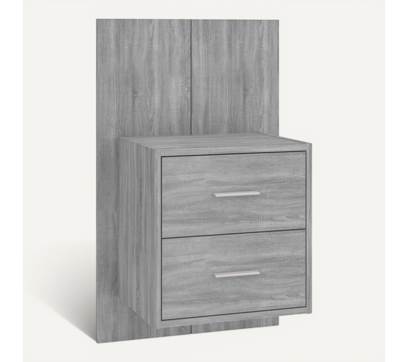 Table De Chevet Murale Sonoma Gris