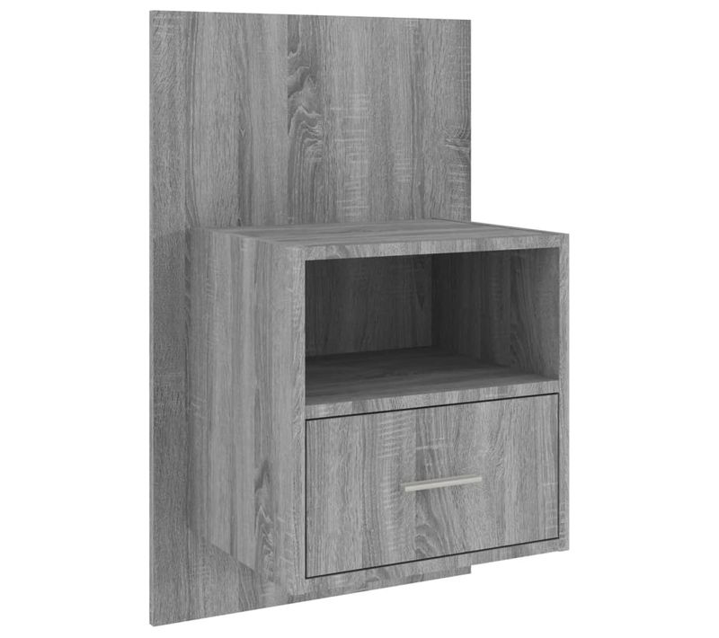 Table De Chevet Murale Sonoma Gris