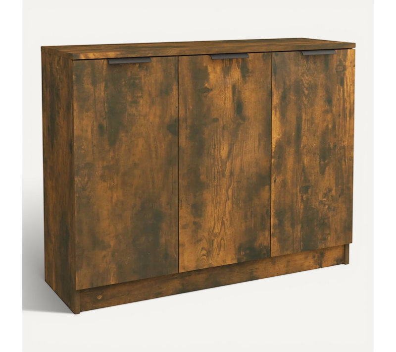 Buffet Chêne Fumé 90,5x30x70 Cm Bois Contreplaqué