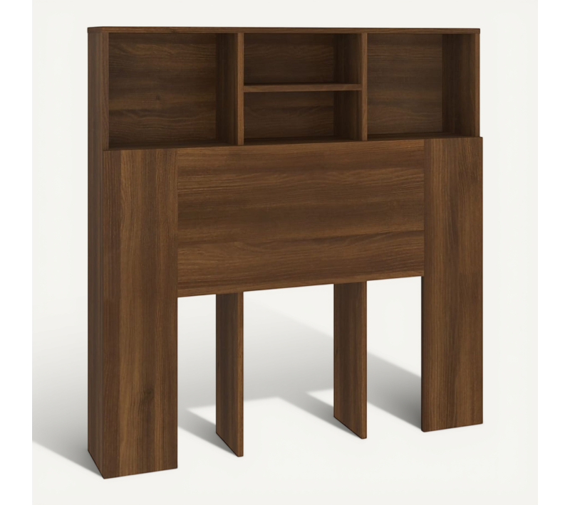 Armoire De Tête De Lit Chêne Marron 100x19x103,5 Cm
