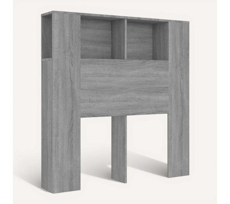 Armoire De Tête De Lit Sonoma Gris 100x18,5x102,5 Cm