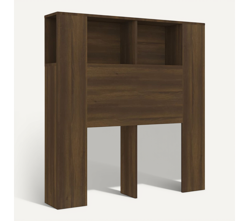 Armoire De Tête De Lit Chêne Marron 100x18,5x102,5 Cm