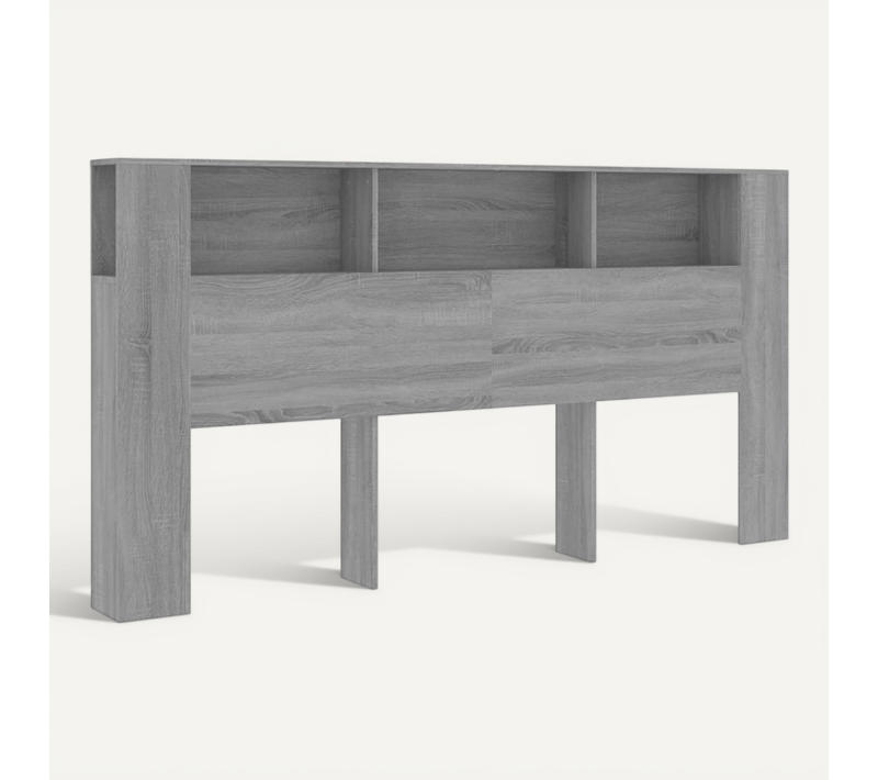 Armoire De Tête De Lit Sonoma Gris 200x18,5x104,5 Cm