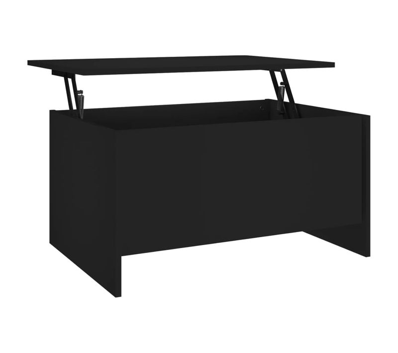 Table Basse Noir 80x55,5x41,5 Cm Bois Contreplaqué