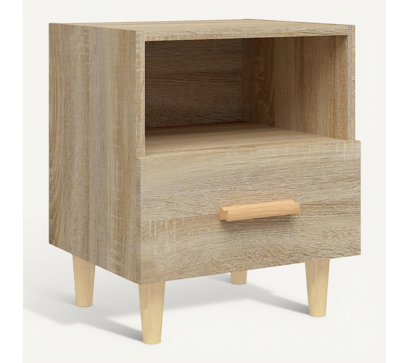 Table De Chevet Chêne Sonoma 40x35x47 Cm