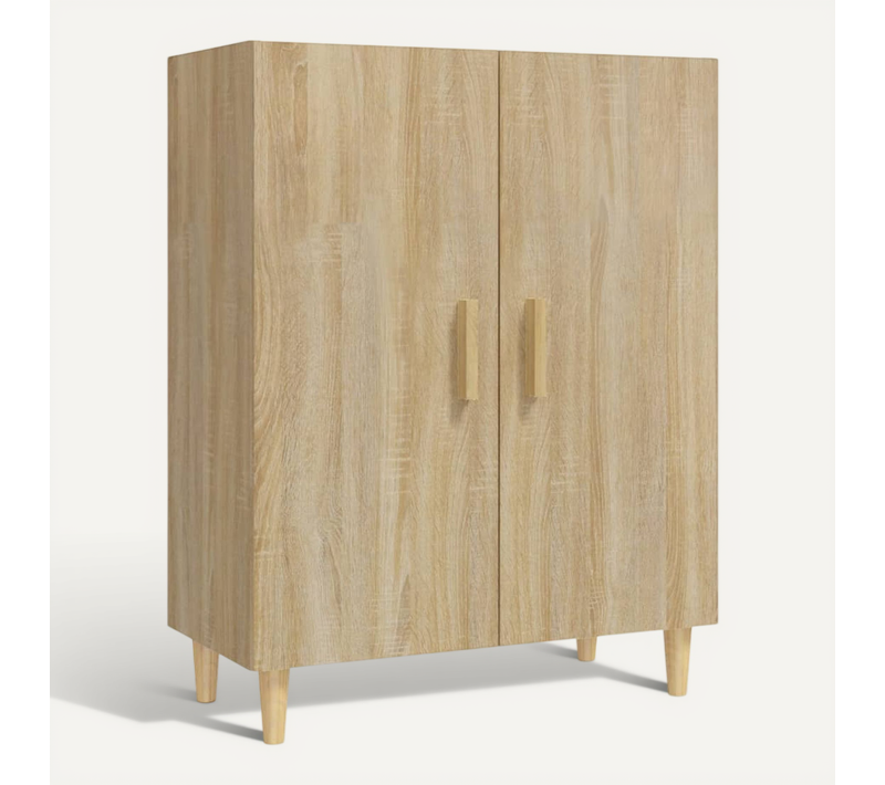 Buffet Chêne Sonoma 70x34x90 Cm Bois Contreplaqué