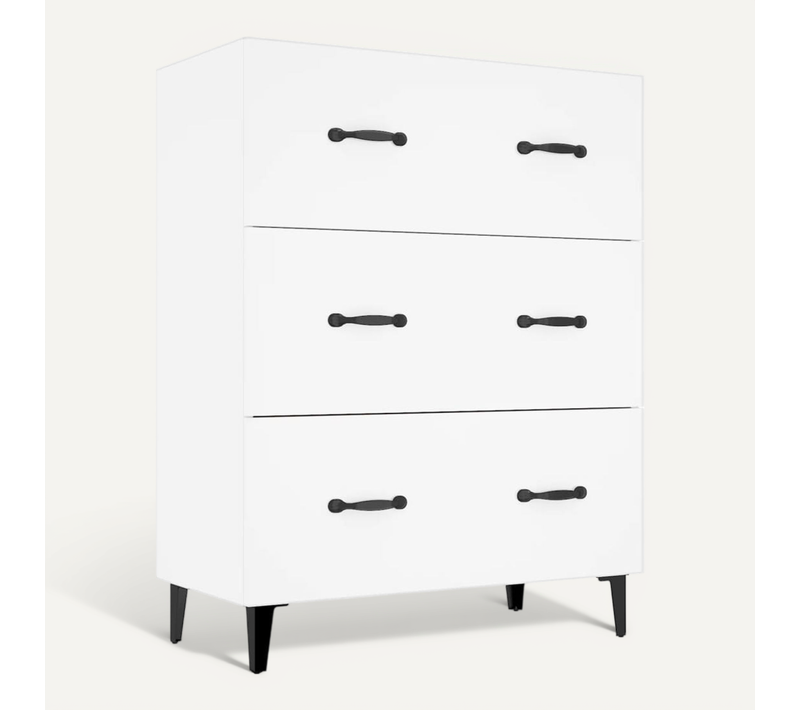 Buffet Blanc 69,5x34x90 Cm Bois Contreplaqué