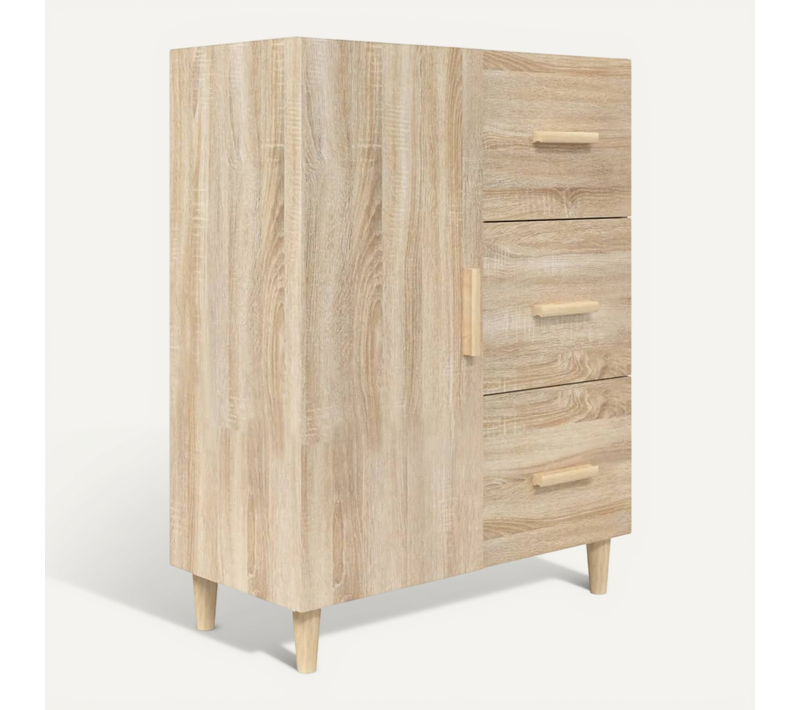 Buffet Chêne Sonoma 69,5x34x90 Cm Bois Contreplaqué