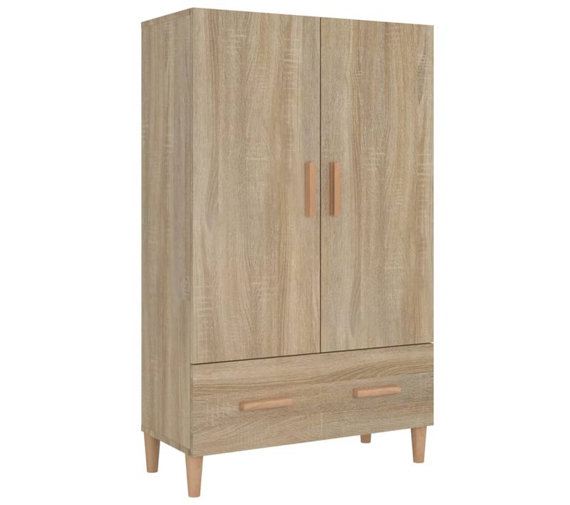 Buffet Haut Chêne Sonoma 70x31x115 Cm Bois Contreplaqué