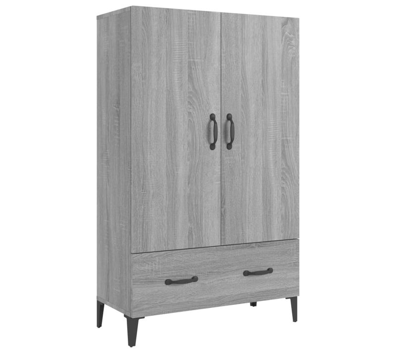 Buffet Sonoma Gris 70x31x115 Cm Bois Contreplaqué