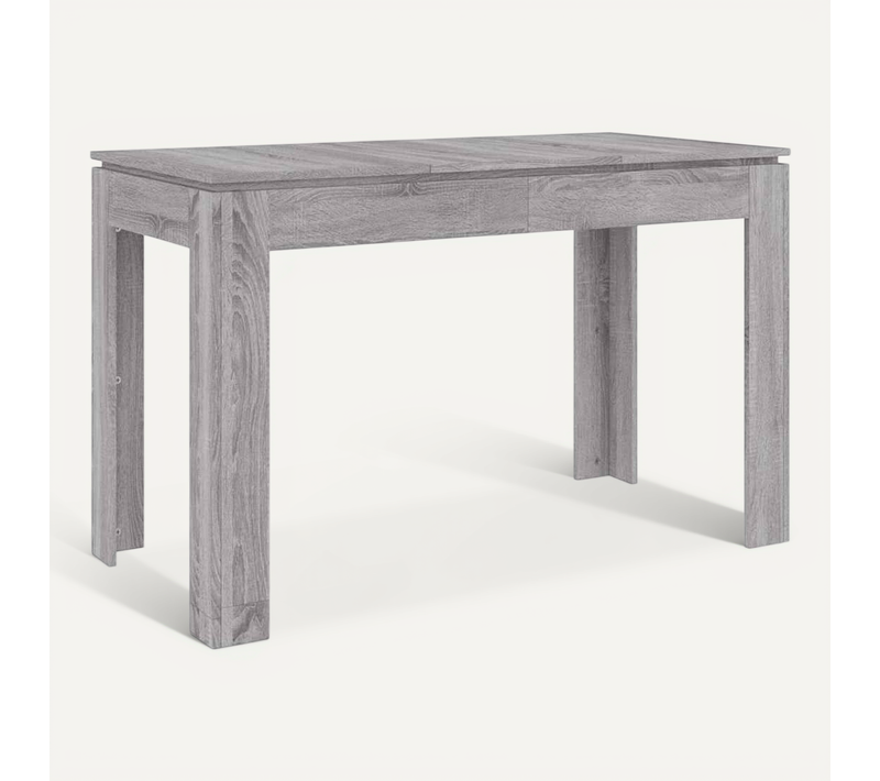 Table À Dîner Sonoma Gris 120x60x76 Cm Bois Contreplaqué