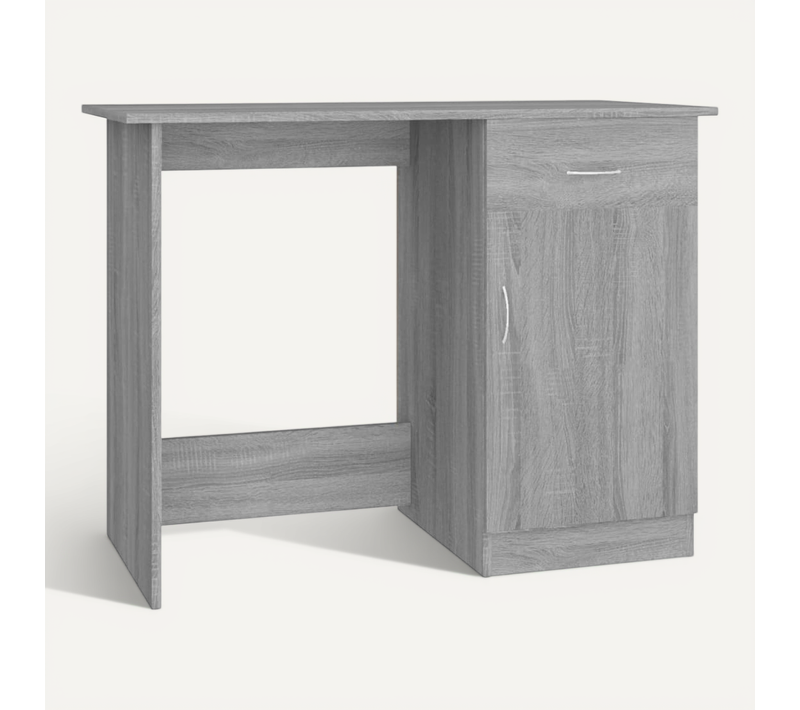 Bureau Sonoma Gris 100x50x76 Cm Bois Contreplaqué