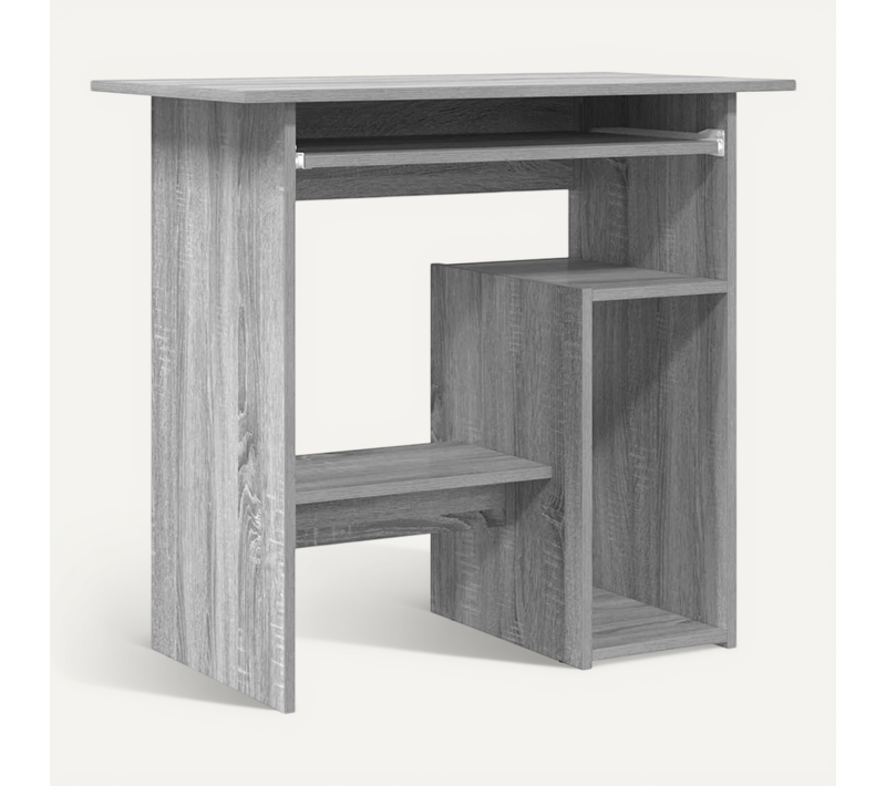 Bureau Sonoma Gris 80x45x74 Cm Bois Contreplaqué