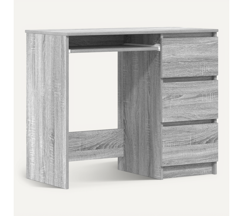 Bureau Sonoma Gris 90x45x76 Cm Bois Contreplaqué