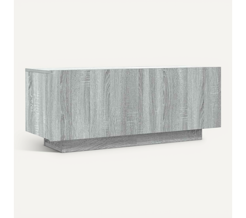 Meuble TV Sonoma Gris 100x35x40 Cm Bois Contreplaqué