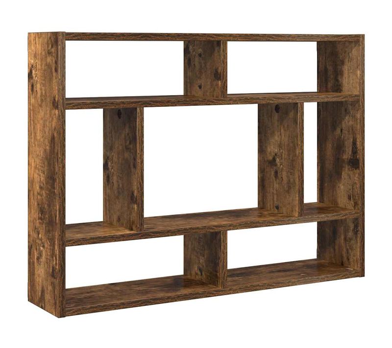 étagère Murale Chêne Fumé 75x16x55 Cm Bois Contreplaqué