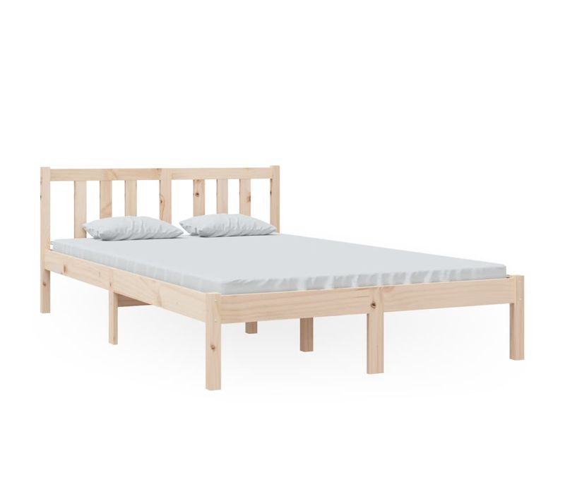 Cadre De Lit Sans Matelas Bois Massif 120x200 Cm