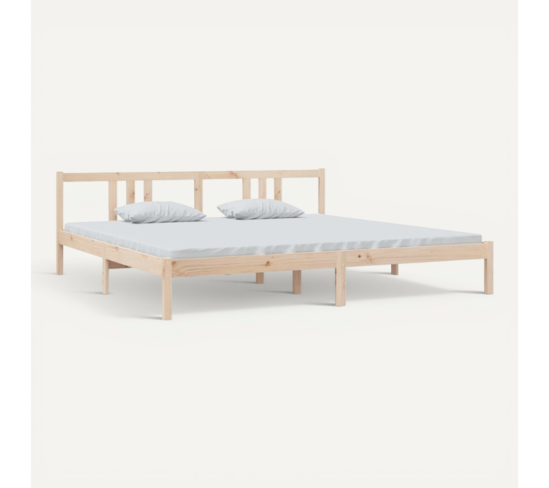 Cadre De Lit Sans Matelas Bois Massif 200x200 Cm