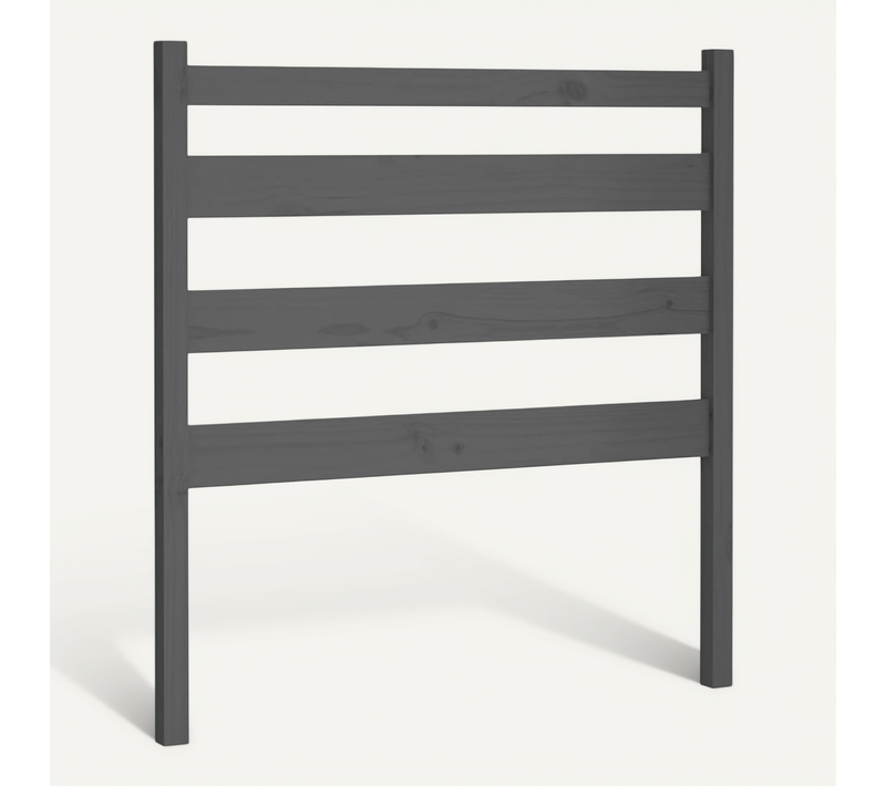 Tête De Lit Gris 96x4x100 Cm Bois Massif De Pin