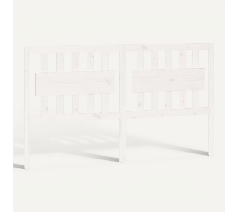 Tête De Lit Blanc 165,5x4x100 Cm Bois Massif De Pin