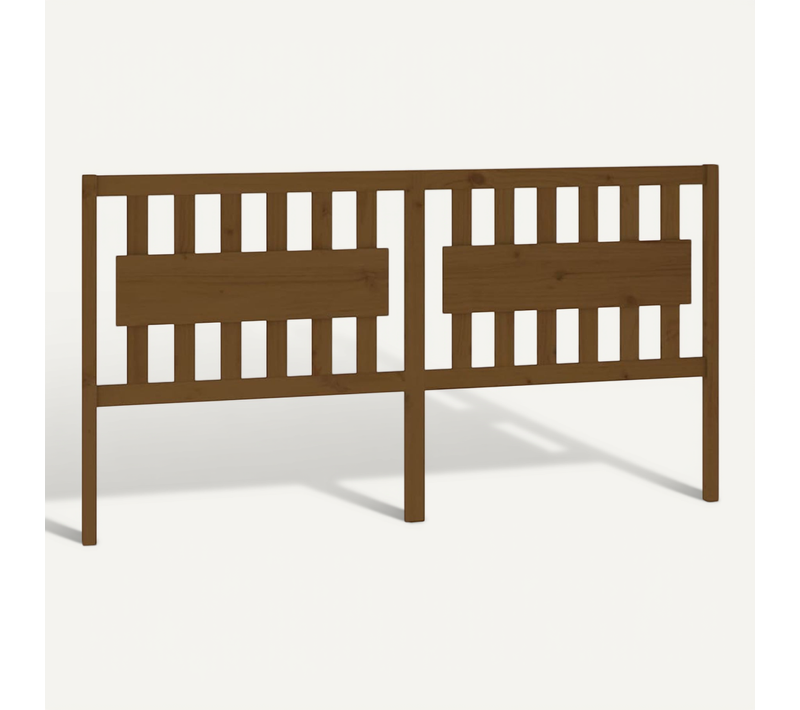 Tête De Lit Marron Miel 185,5x4x100 Cm Bois Massif De Pin