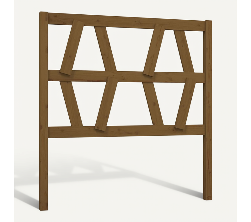 Tête De Lit Marron Miel 81x4x100 Cm Bois Massif De Pin