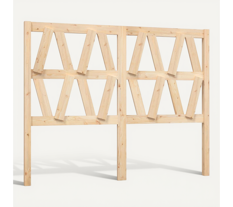 Tête De Lit 126x4x100 Cm Bois Massif De Pin