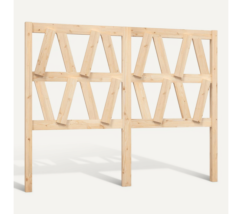 Tête De Lit 146x4x100 Cm Bois Massif De Pin