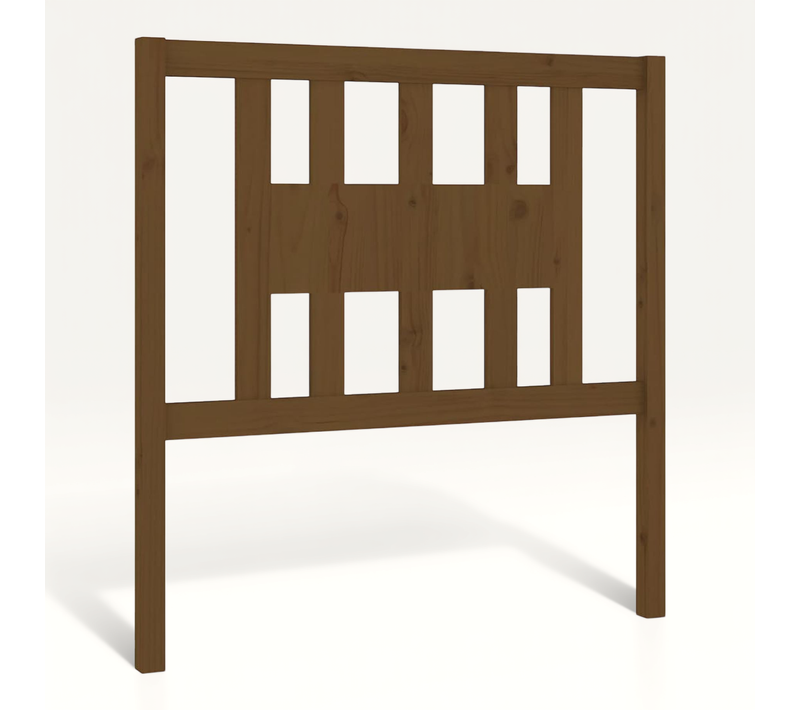 Tête De Lit Marron Miel 106x4x100 Cm Bois Massif De Pin