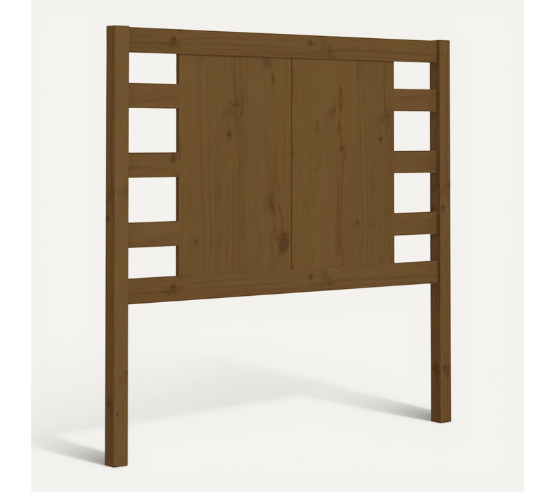 Tête De Lit Marron Miel 96x4x100 Cm Bois Massif De Pin