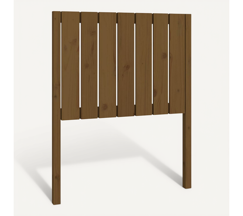 Tête De Lit Marron Miel 80,5x4x100 Cm Bois Massif De Pin