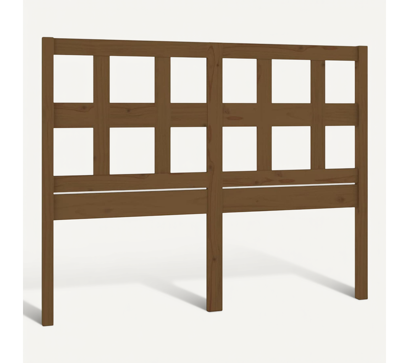 Tête De Lit Marron Miel 125,5x4x100 Cm Bois Massif De Pin