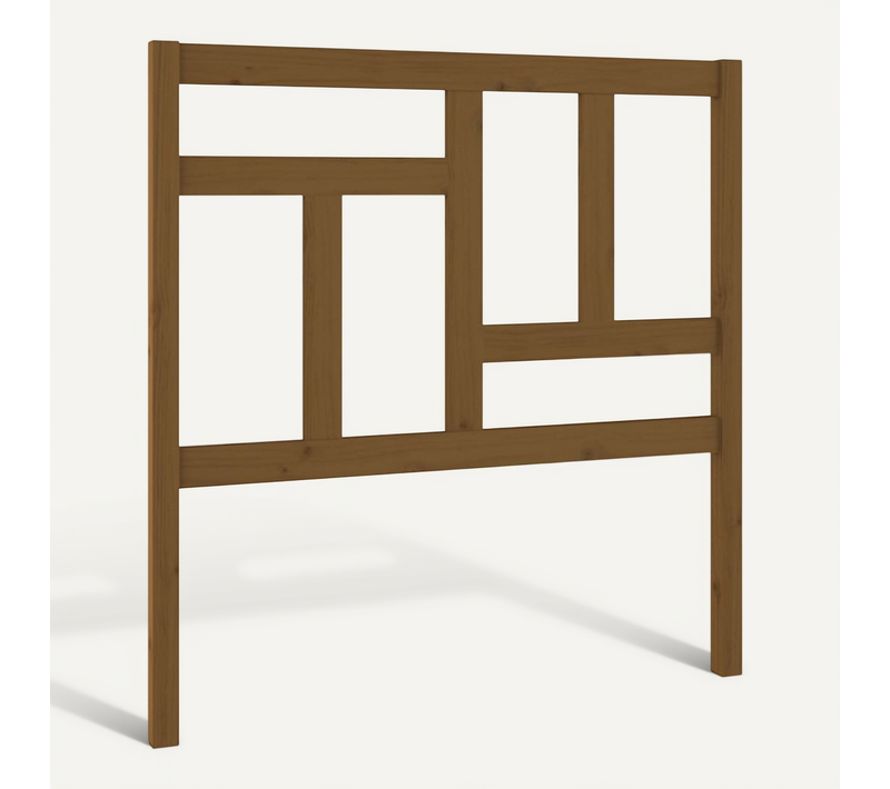 Tête De Lit Marron Miel 80,5x4x100 Cm Bois Massif De Pin
