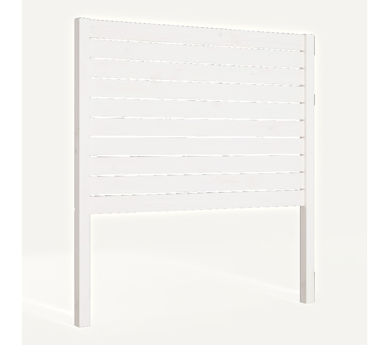 Tête De Lit Blanc 96x4x100 Cm Bois Massif De Pin